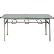 Bàn ăn công nghiệp inox 1m5 BA04I15