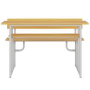 Bộ bàn sinh viên liền ghế BSV108T