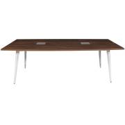 Bàn họp gỗ chân sắt 2m4 LUXH2412C10