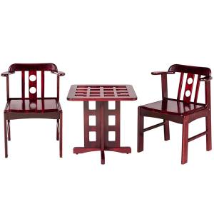 Bộ bàn ghế cafe gỗ tự nhiên BCF201 - GCF201