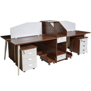 Cụm bàn làm việc 4 người LUXMD02C10
